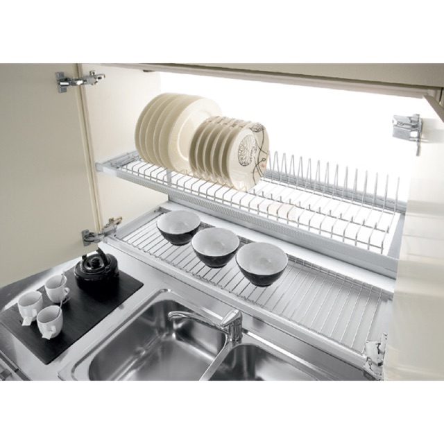 [ảnh_thật]giá úp bát nâng hạ, giá úp bát, giá úp bát inox,giá bát nâng hạ,giá để bát đĩa kt 900