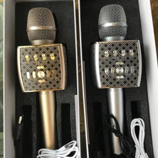 Micro karaoke bluetooth Ys-95 cao cấp, mic livestream tích hợp loa hỗ trợ thẻ nhớ, usb
