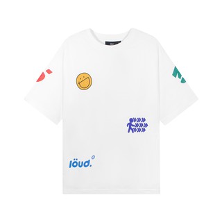 Áo thun loud sticker tee - navajo white