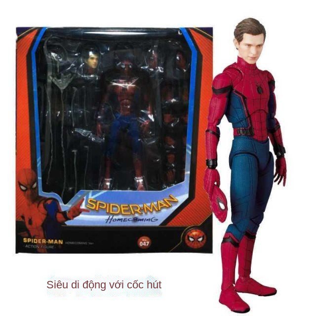 ☂✣Marvel Phi thường Anh hùng Người Nhện Phiên bản Deluxe Mô hình làm bằng tay Búp bê Đồ chơi Búp bê Có khớp nối Trang tr