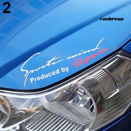 Miếng dán xe hơi chống thấm nước họa tiết chữ nhiều màu sắc