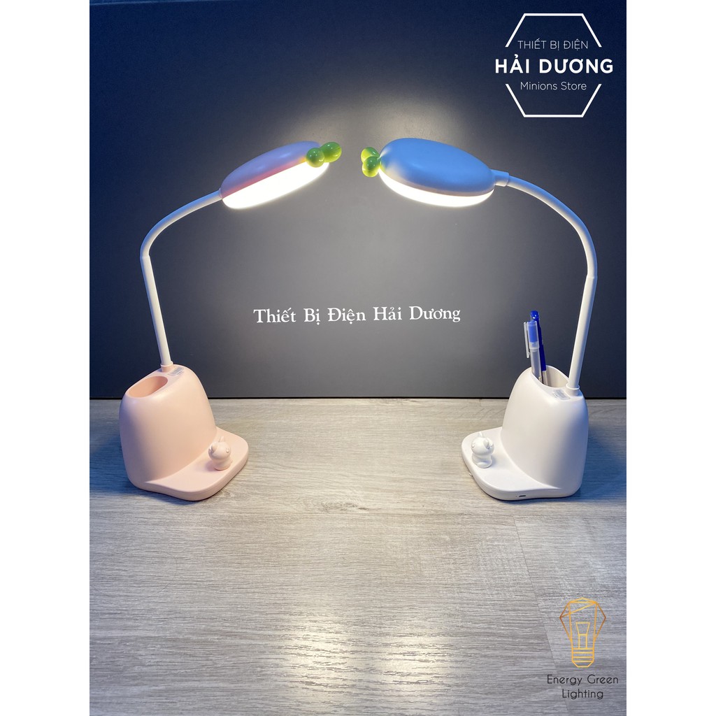 Đèn bàn LED dễ thương con mèo DB-2239 cảm ứng tắt mở 3 chế độ ánh sáng - tăng giảm ánh sáng có 2 màu trắng hồng-Có video