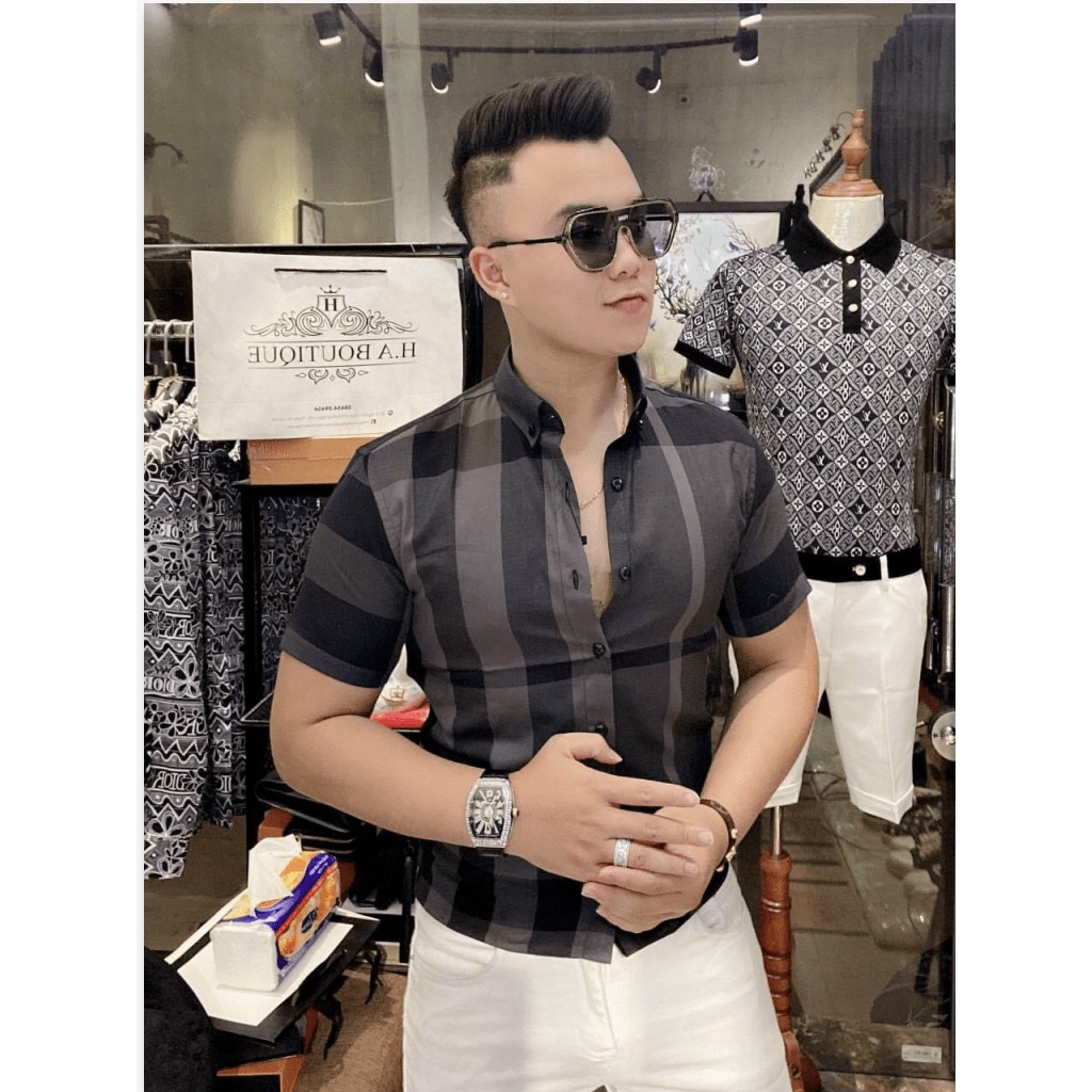 ÁO SƠ MI NAM CARO PHONG CÁCH BBR DOCLE HK