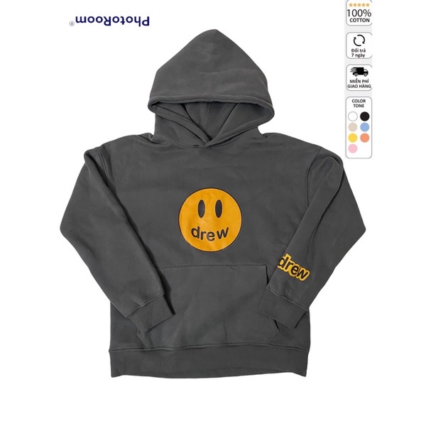 Áo nỉ Hoodie Drew house mặt cười NAKER shop, Áo hoodie drew nam nữ form rộng Unisex