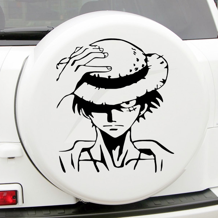 [So Cool!]Miếng Dán Trang Trí Xe Hơi Chống Thấm Nước Họa Tiết One Piece Độc Đáo