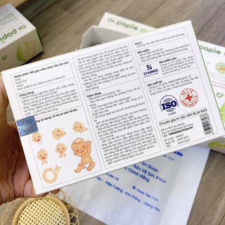 Gạc rơ lưỡi dr Papie vệ sinh răng miệng cho bé Hộp 30 cái.