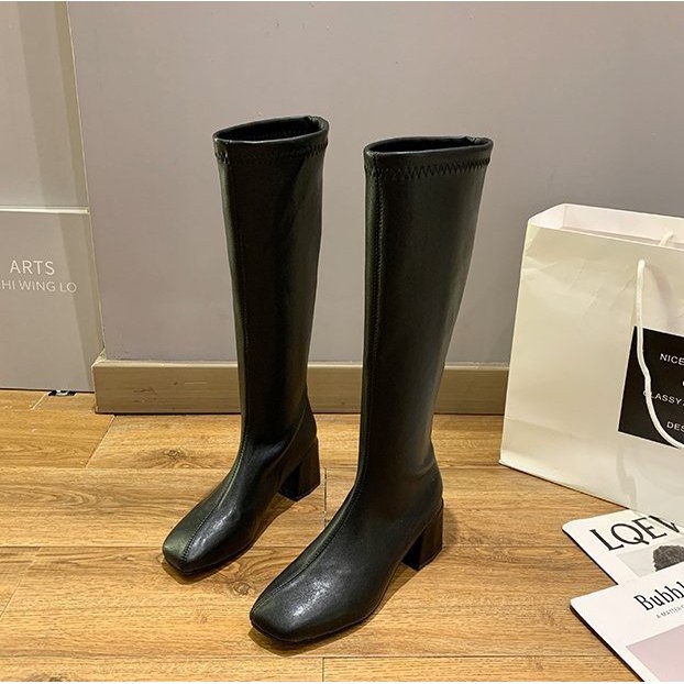 {MS L999 -CÓ SẴN } BOOTS ĐÙI NỮ -BOOT ĐÙI NỮ CỔ LỬNG DA PU LÌ HÀNG CHUẨN LOẠI 1