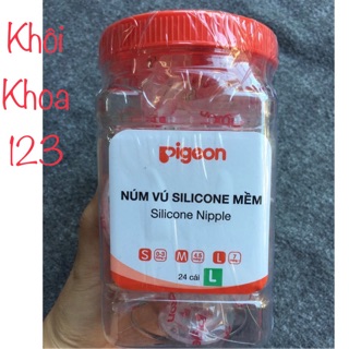 Núm ti pigeon cổ hẹp hủ 24 cái