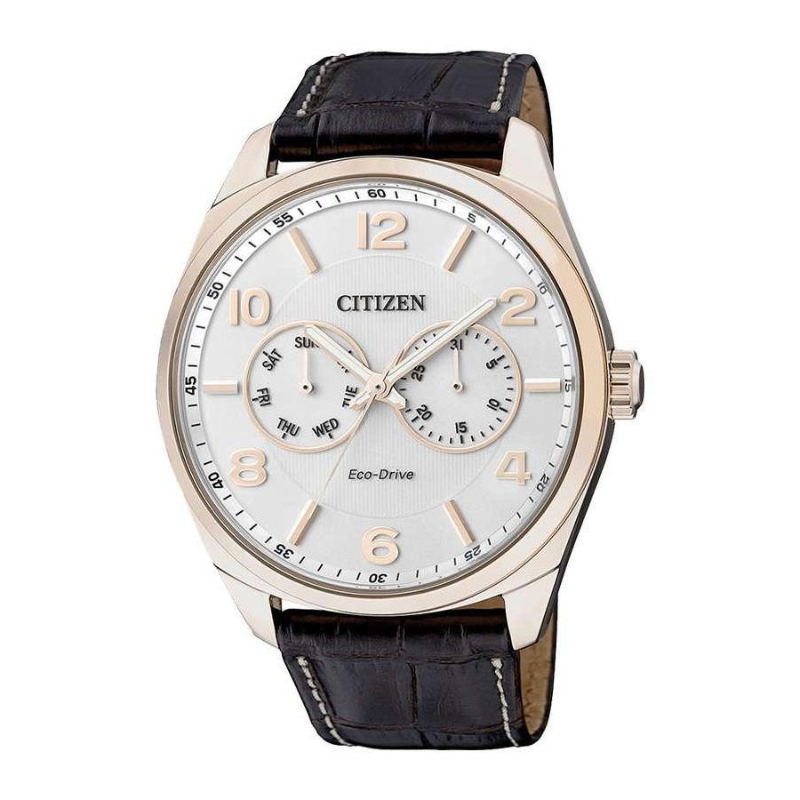Đồng Hồ Nam Citizen Dây Da AO9024-08A - Mặt Trắng