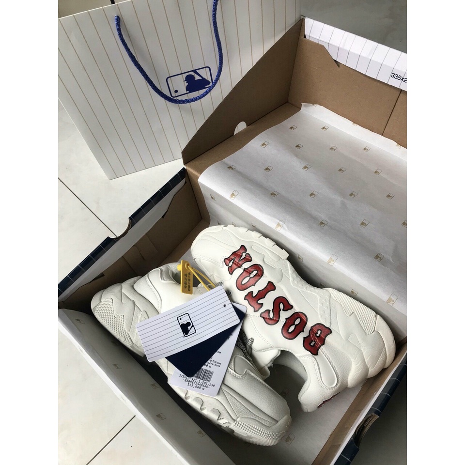 Giày Thể Thao, Giày Sneaker MLB Boston In 3D Đế Độn