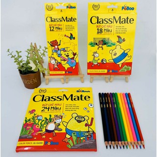 Hộp bút chì màu CLASSMATE 12,18,24 màu (CL-CL101/CL102/CL103) - Hàng chính hãng