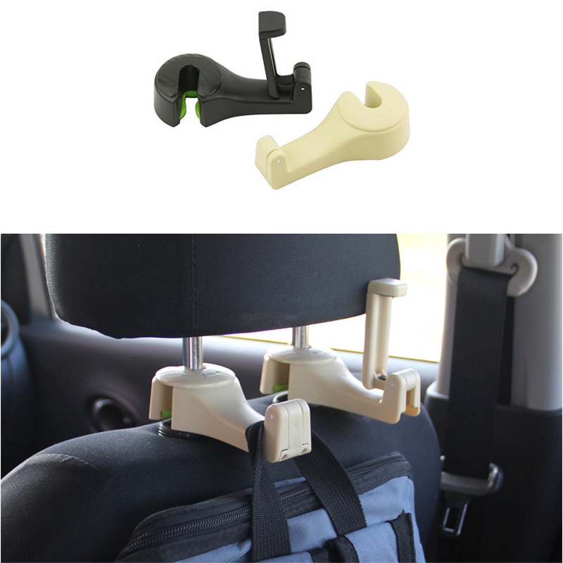 1 Móc Treo Đồ 2 Trong 1 Gắn Ghế Xe Hơi Tiện Lợi Giá Đỡ
