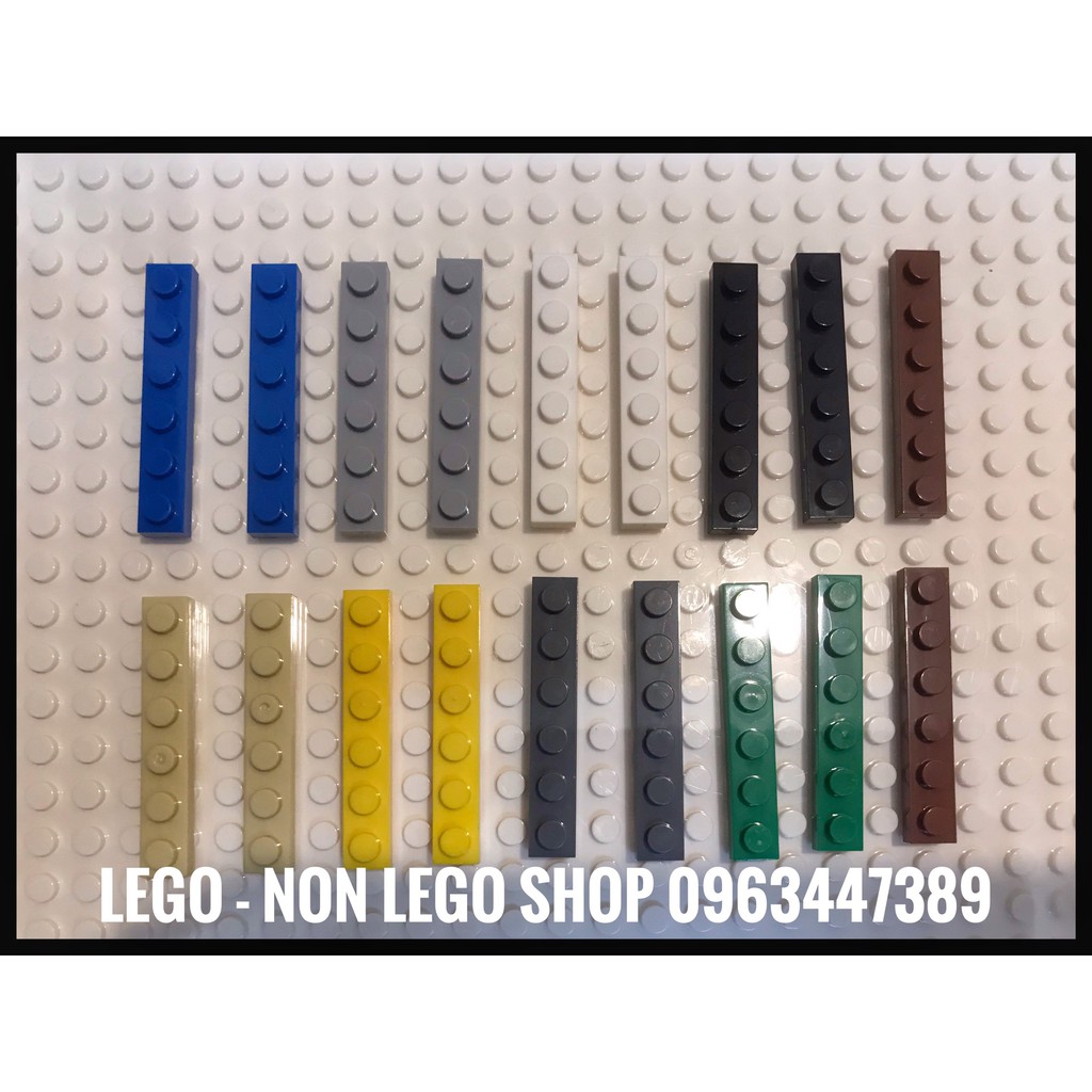 Lego part cơ bản 1x6 dẹt các màu sắc ( 20c )