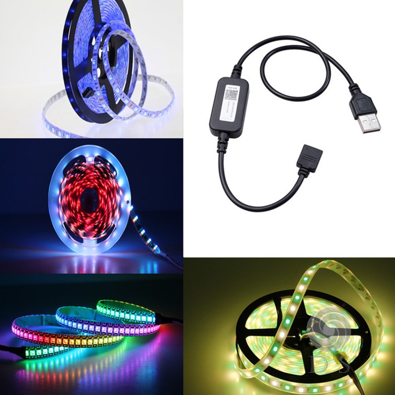 Bộ Điều Khiển Đèn Led Kết Nối Bluetooth Usb Dc 5v Rgb