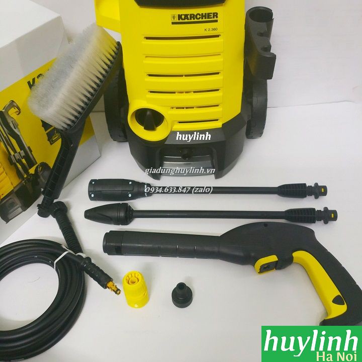 Máy phun xịt rửa xe Karcher K2 360 - Tặng chai dung dịch Karcher 1 Lít