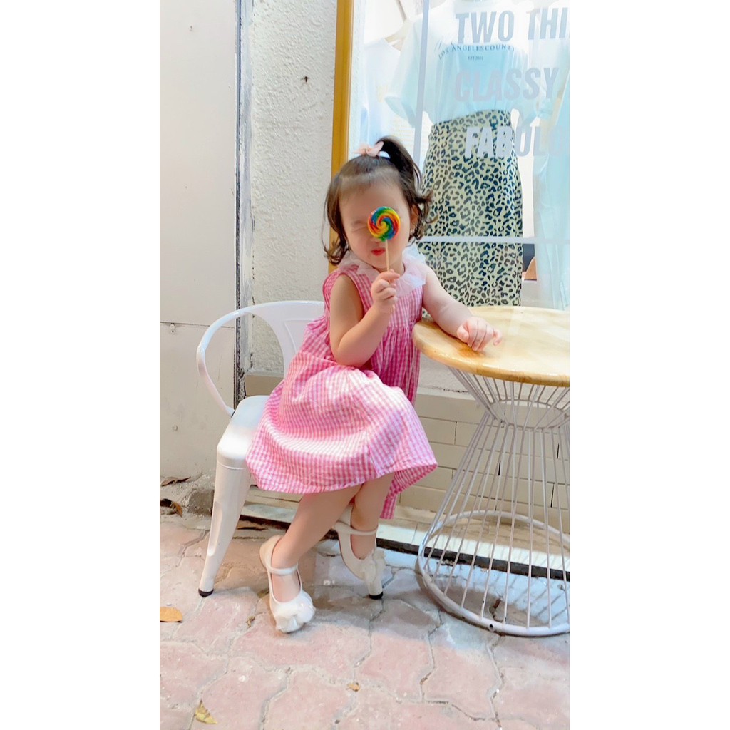 Váy bé gái 1 tuổi đến 4 tuổi [freeship] váy thiết kế đáng yêu thương hiệu Hàn quốc chất liệu vải thô mát