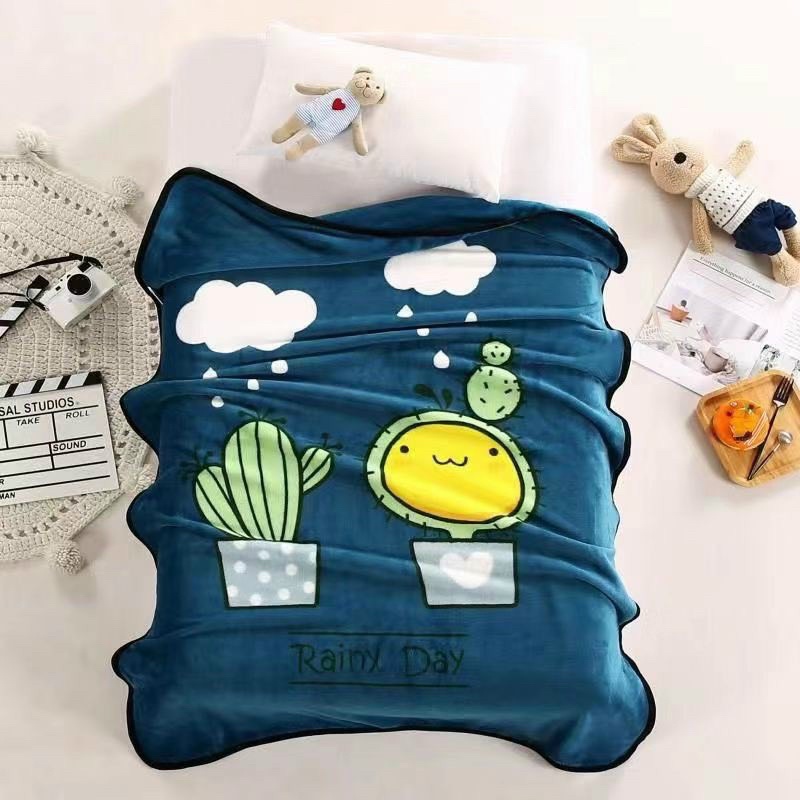 Chăn tuyết vải nhung cho bé đi học, nhiều hình siêu dễ thương cute cho bé