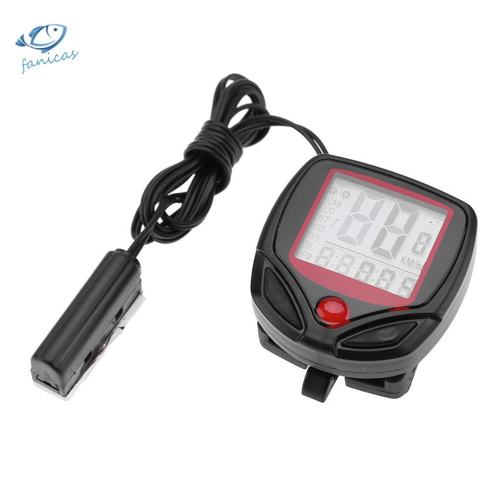Đồng Hồ Đo Tốc Độ, Đo Tốc Độ, Chống Thấm Nước, Màn Hình Lcd, 15 Chức Năng, Gắn Trên Xe Đạp