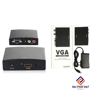 VGA to HDMI Box Adapter (hộp sắt)