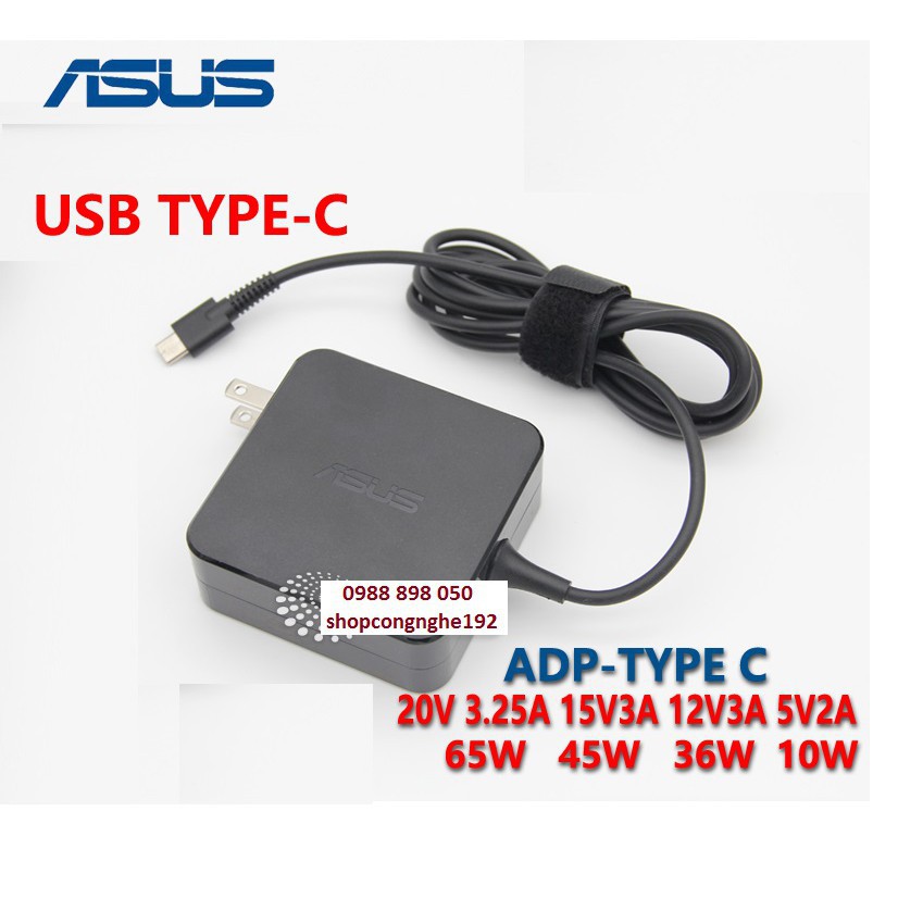 _Bảo hành lỗi 1 đổi 1 SẠC ASUS CHÂN TYPE-C 20V 3.25A 65W CHÍNH HÃNG