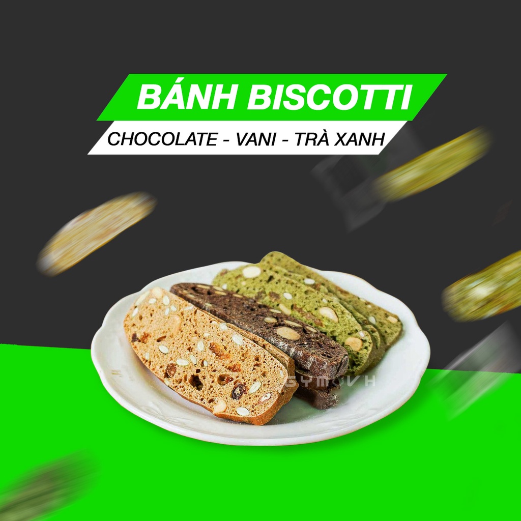 Bánh Biscotti Ăn Kiêng Cắt Lát EAT CLEAN/ KETO/ DAS