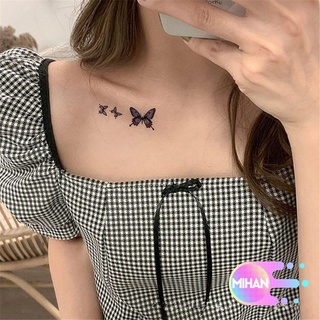 Hình Xăm Dán Tạm Thời Hình Bướm Xanh 3D Chống Nước