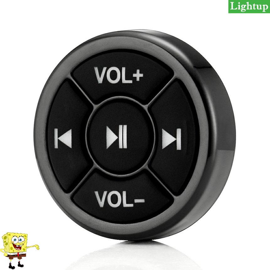 Wireless Media Button Remote Controller Car Motorcycle Bike Steering Wheel
