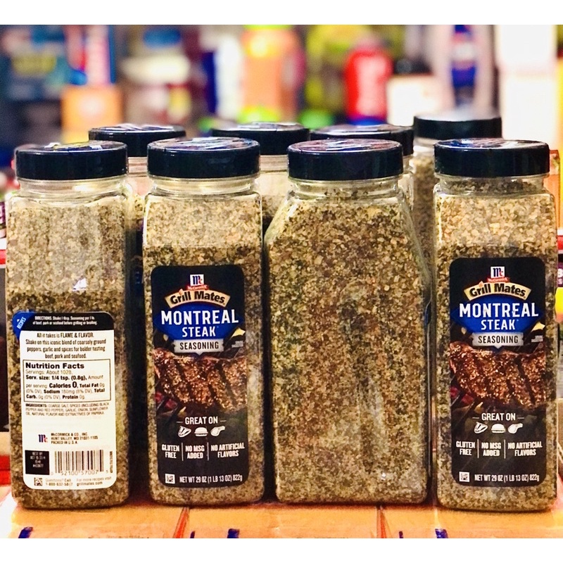 Gia Vị Tẩm Ướp Thịt Bò Nướng Montreal Steak Cormick hư 822Gr của Mỹ