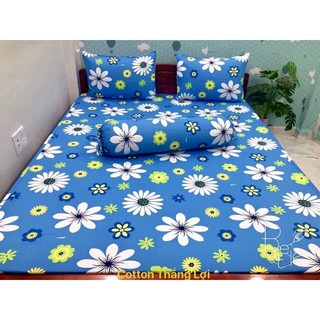 {RẺ VÔ ĐỊCH} Bộ Drap Cotton Thắng Lợi áo gối chần gòn
