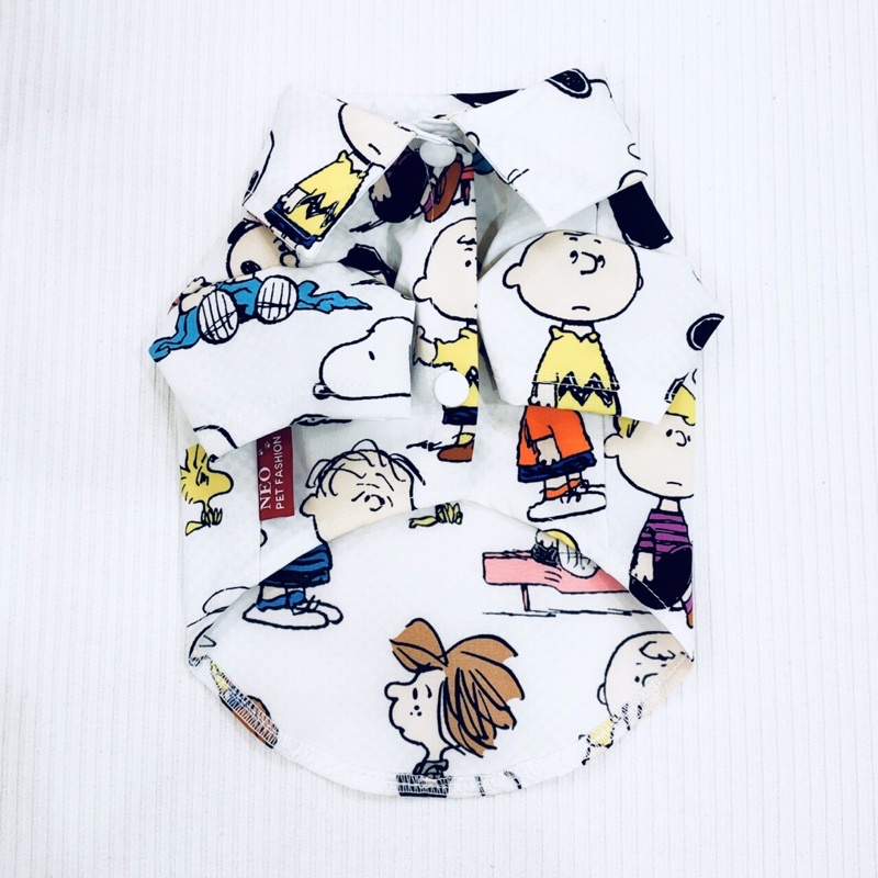 Áo sơ mi trắng hoạ tiết BABY CUTE thời trang dành cho thú cưng, Quần áo dành cho chó mèo LaLi Petfashion