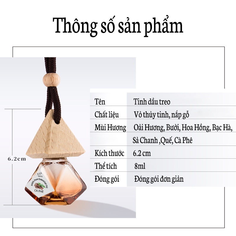 Tinh Dầu Thơm, Tinh Dầu Treo Xe, Phòng Ngủ, Tủ Quần Áo Lưu Hương Lâu LEON OFFICIAL