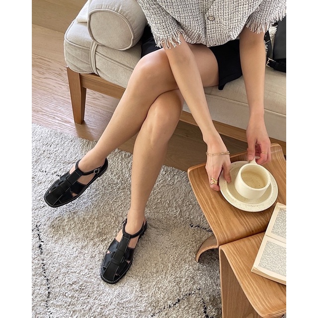 Giày Sandal nữ đế bằng chiến binh dây đi học bệt SHOES PARADISE