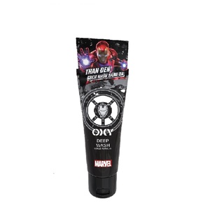 Kem rửa mặt có hạt sạch sâu OXY Deep Wash (Scrub) (Phiên bản Iron Man giới hạn) (100g)