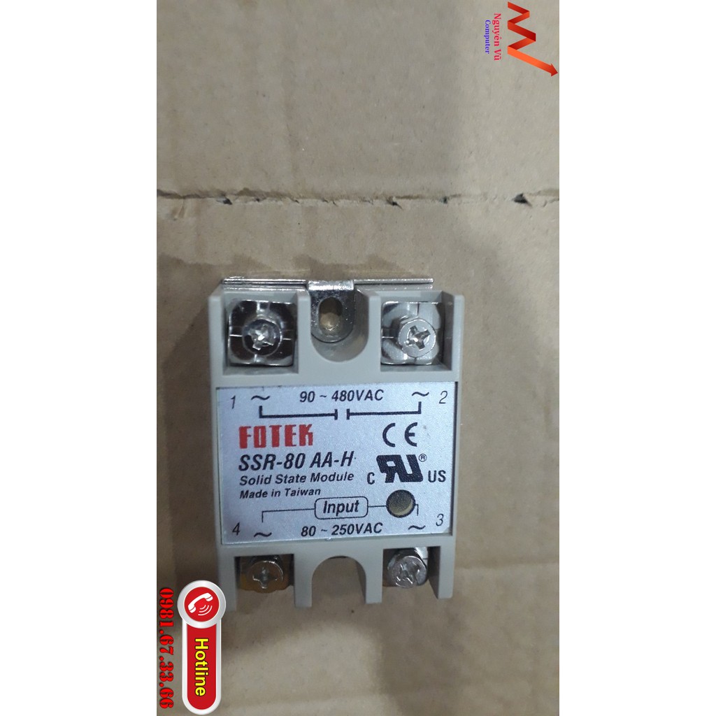 Relay  bán dẫn Fotek SSR 100VA 100DA 100AA 100DD 80VA 80DA 80AA 80DD 60VA 60DA 60AA 60DD 40VA 40DA 40AA 40DD
