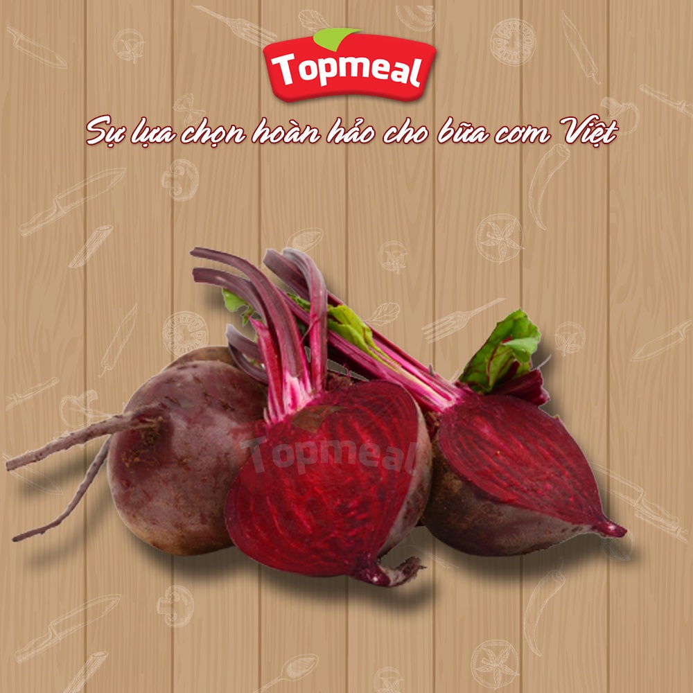 HCM - Củ dền Đà Lạt Topmeal (500g) - [Giao nhanh TPHCM]