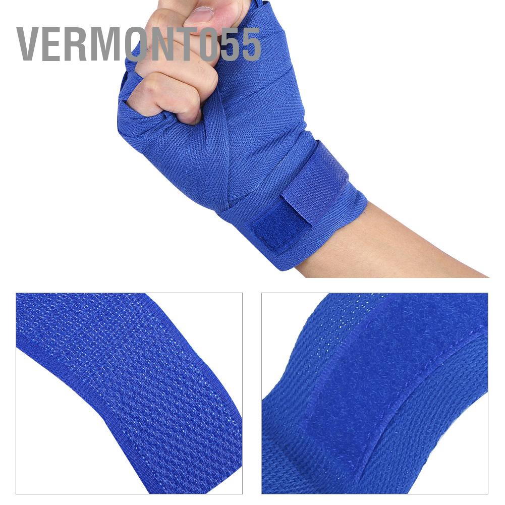 Set 2 Cuộn Băng Quấn Tay Boxing Muay Thai 3 Màu Sắc Bằng Cotton 2.5m