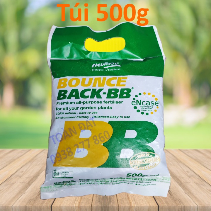 (500g) Phân Hữu Cơ Dynamic Úc Bounce Back, Hữu Cơ BB chuyên dùng rau màu, cây kiểng (hữu cơ cá và thực vật)