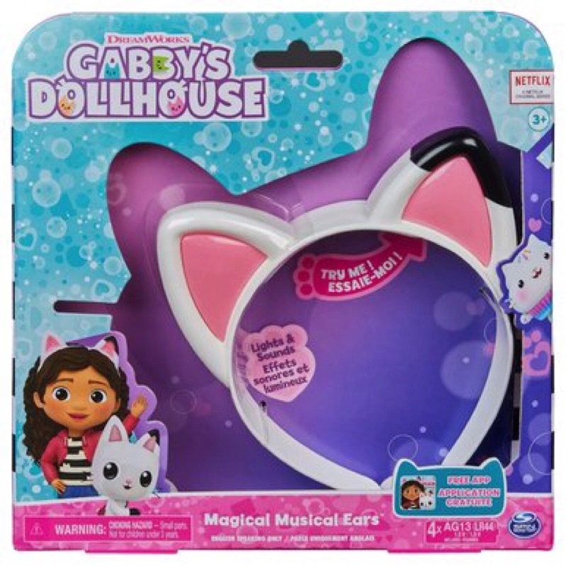 Đồ chơi Gabby Dollhouse: Tai nghe Gabby có  đèn 10 âm thanh đáng yêu