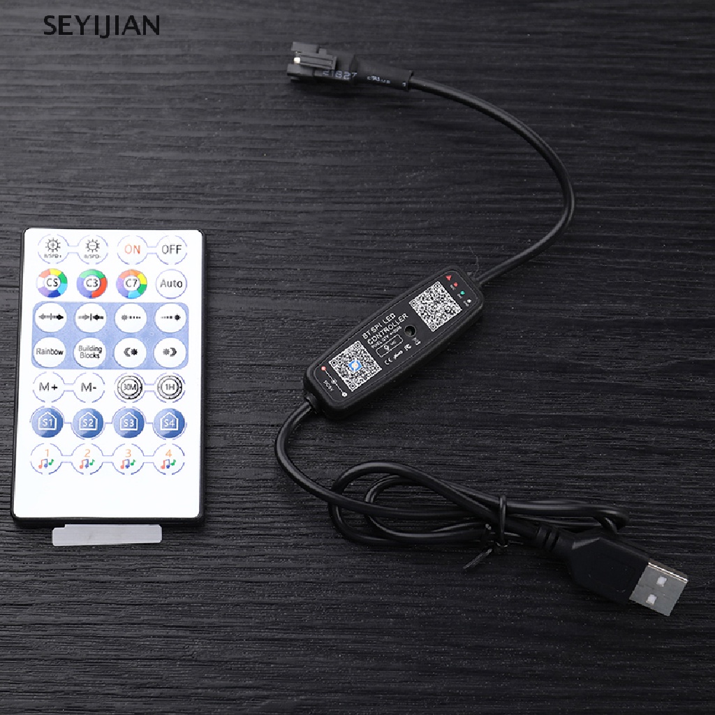 Bộ điều khiển dây đèn LED qua APP theo nhạc WS2811 WS2812 JAN