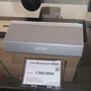 Loa bluetooth wetop h8008 bạc