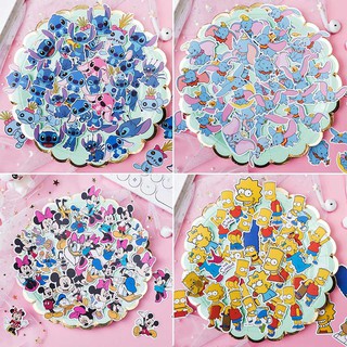 Bộ 20 miếng sticker dán trang trí họa tiết hoạt hình