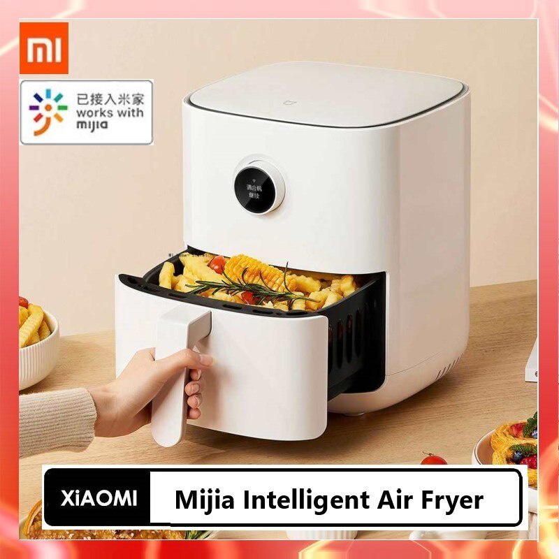 Nồi chiên không dầu thông minh Xiaomi Mijia 3.5L . Kết nối APP với điện thoại. Màn hình oled cảm ứng