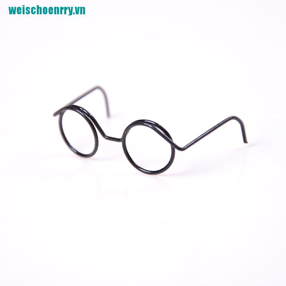 Weis♪Set 2 Mắt Kính Gọng Tròn Cho Búp Bê Tỉ Lệ 1 / 6 30cm
