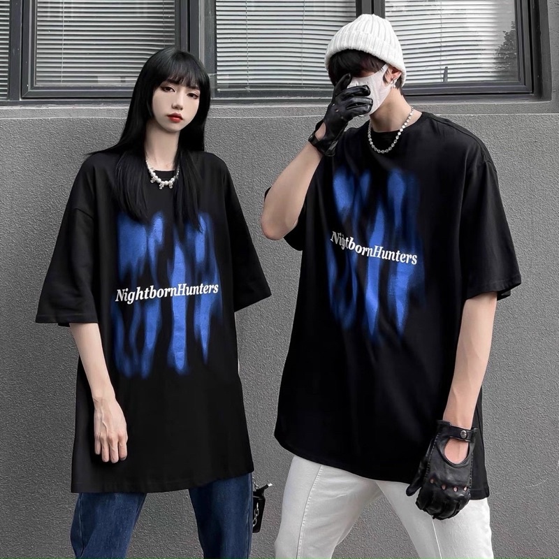 ÁO THUN TAY LỠ COTTON NIGHTBORN FORM UNISEX NAM NỮ (kèm ảnh thật)