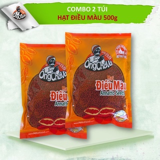 Combo 2 Túi Hạt Điều Màu Ông Chà Và 500gr (Annatto Seeds)