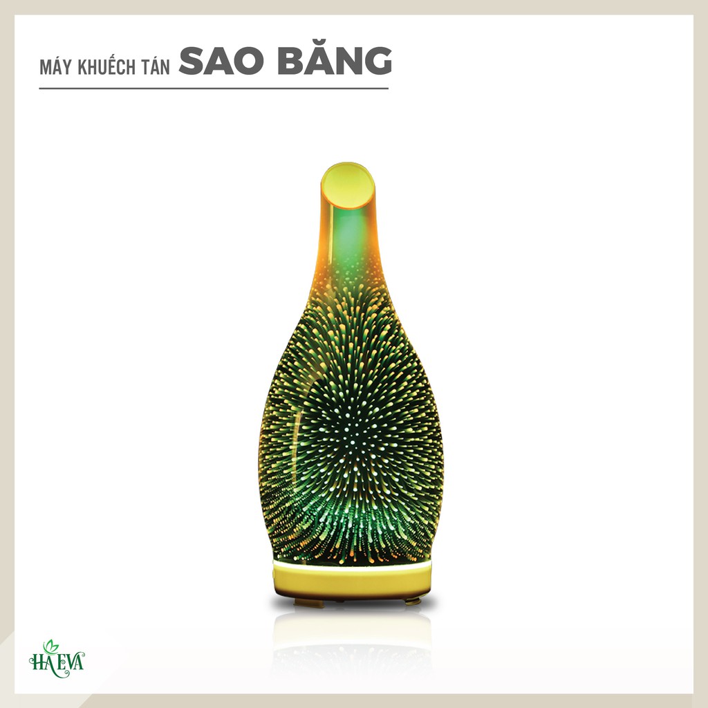 [FREESHIP & TẶNG TINH DẦU] Máy xông tinh dầu phòng ngủ Sao Băng HAEVA| Phun sương siêu mịn| Dung tích 300ml|BH 12 tháng