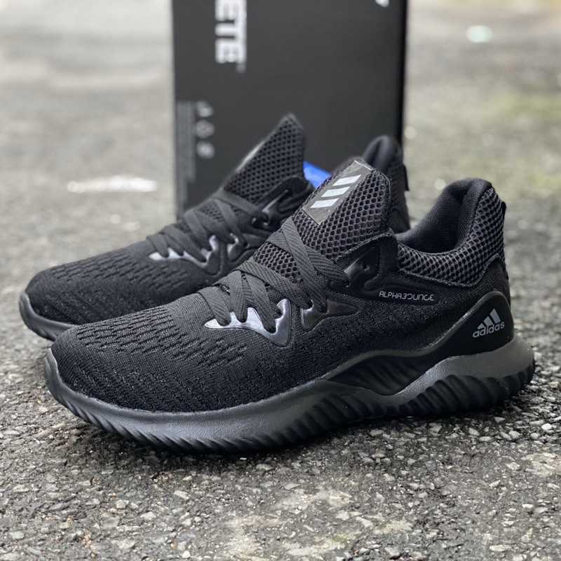 ] Giầy thể thao Alpha bounce full đen nam kiểu sneaker( fullbox, hình thật, freeship) | BigBuy360 - bigbuy360.vn