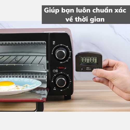 Đồng hồ bấm giờ đa năng tiện lợi có nam châm đồng hồ đếm ngược dùng trong nhà bếp gia đình văn phòng bảo hành 1 đỏi 1