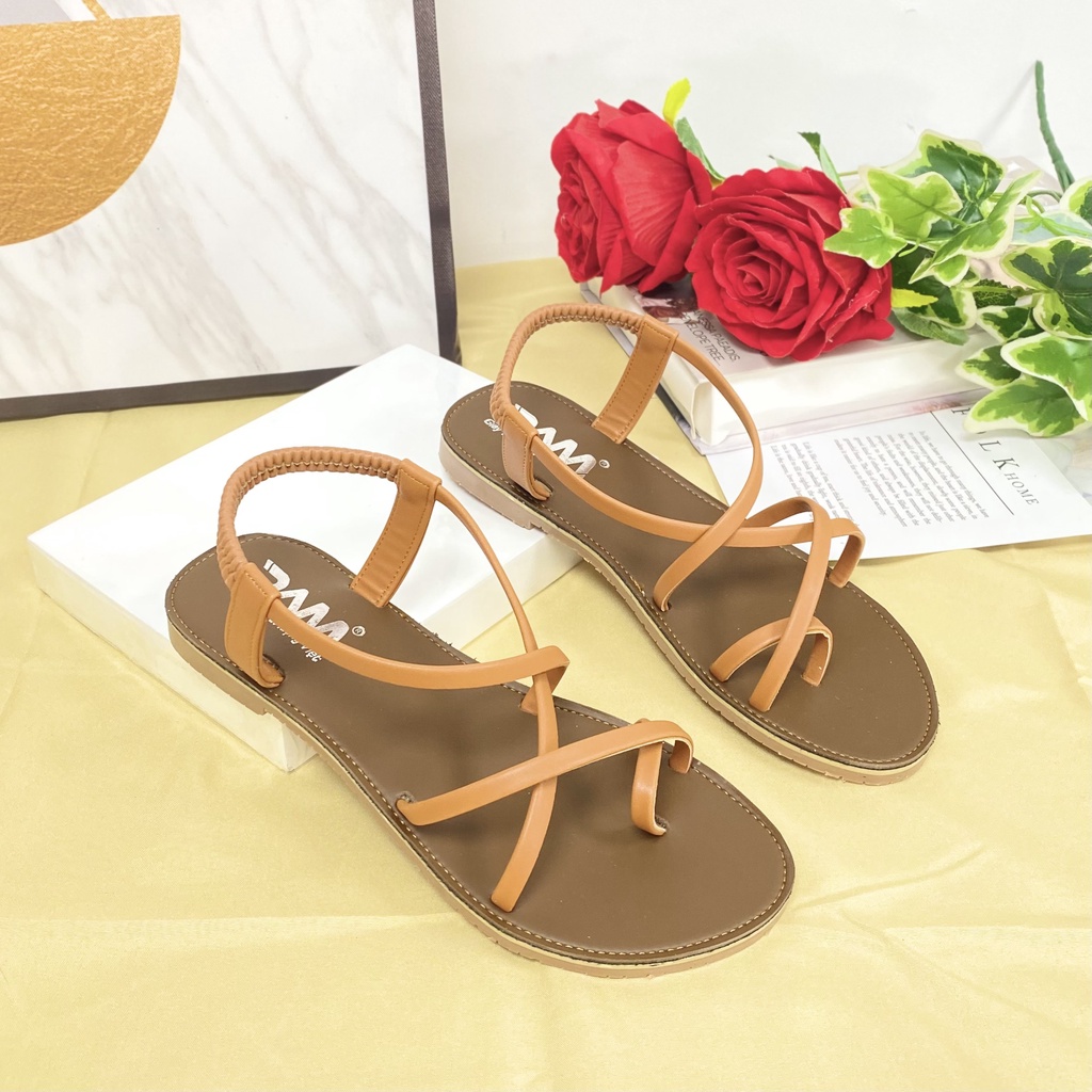 Sandal Nữ PAM Giày Việt - Chất Lượng Việt Quai Mảnh Xỏ Ngón Đế Bệt Tiện Lợi Nhẹ Chân - SDBT804- Size 35-39