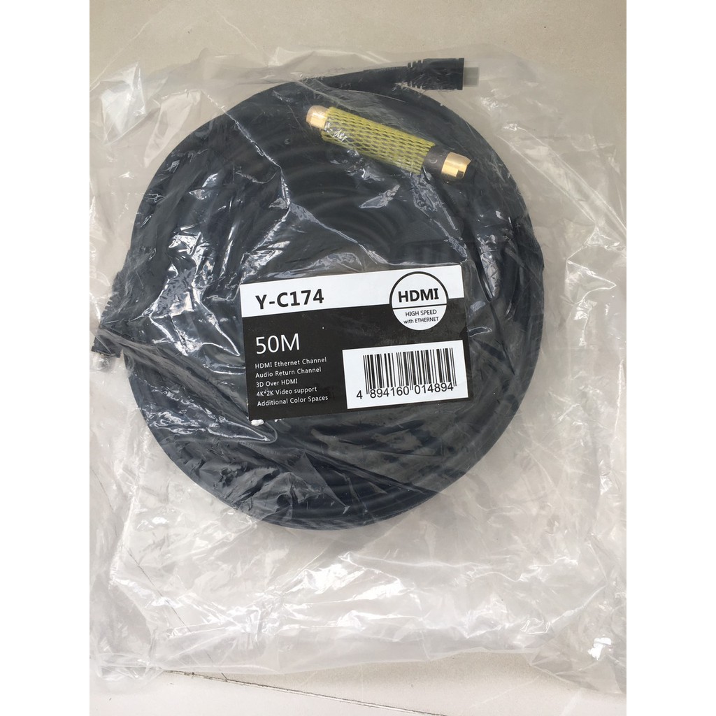 Cáp HDMI 50m Unitek Y-C174 FullHD chuẩn 1.4v hỗ trợ 4K*2K - Hãng phân phối